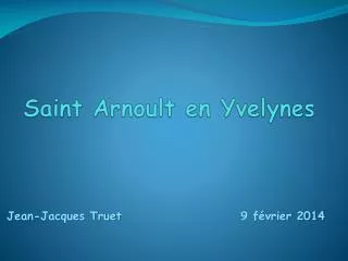 Saint Arnoult en Yvelynes