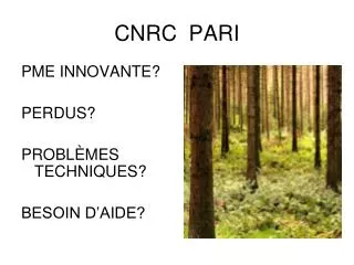 cnrc pari