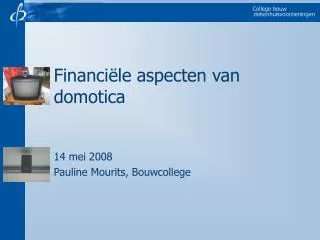 financi le aspecten van domotica