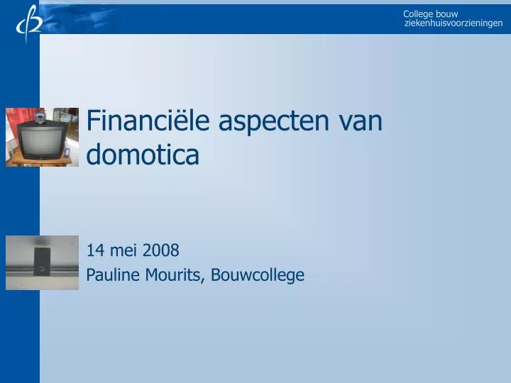 financi le aspecten van domotica