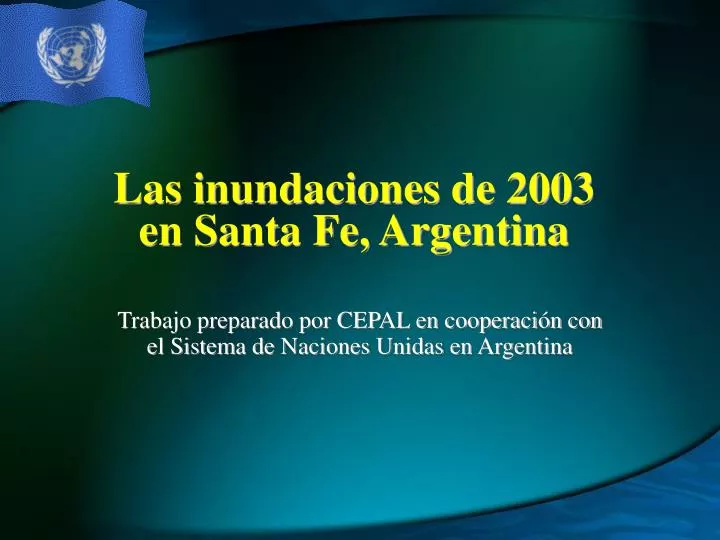 las inundaciones de 2003 en santa fe argentina