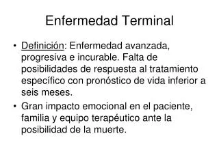 enfermedad terminal