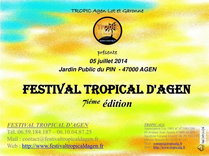 festival tropical d agen 7 i me dition