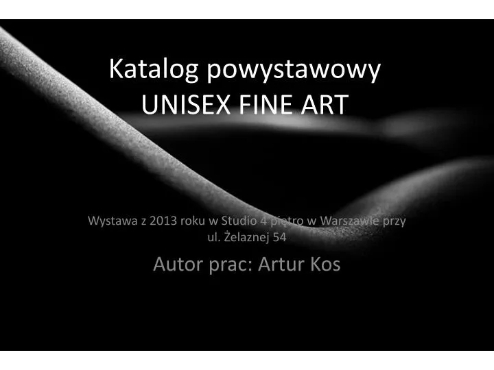 katalog powystawowy unisex fine art