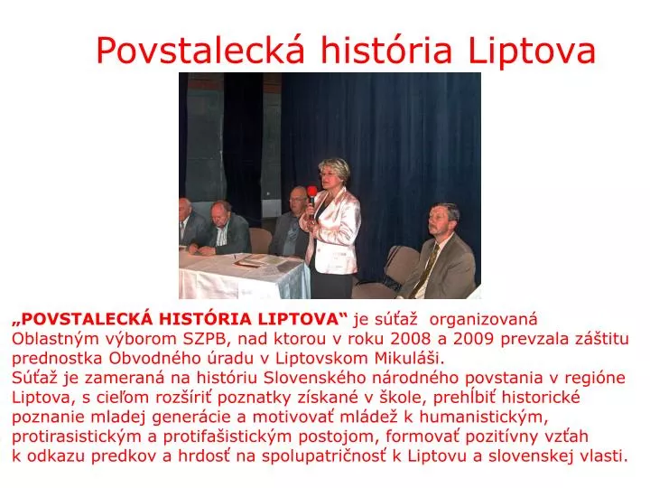 povstaleck hist ria liptova