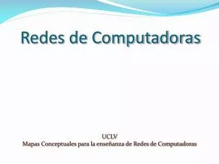 redes de computadoras
