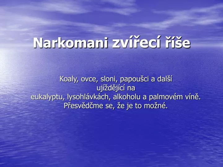 narkomani zv ec e