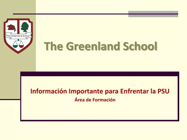 the greenland school
