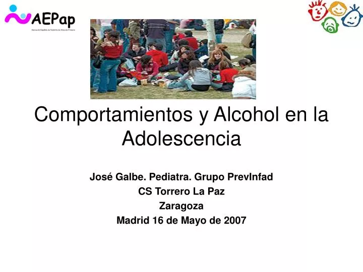comportamientos y alcohol en la adolescencia