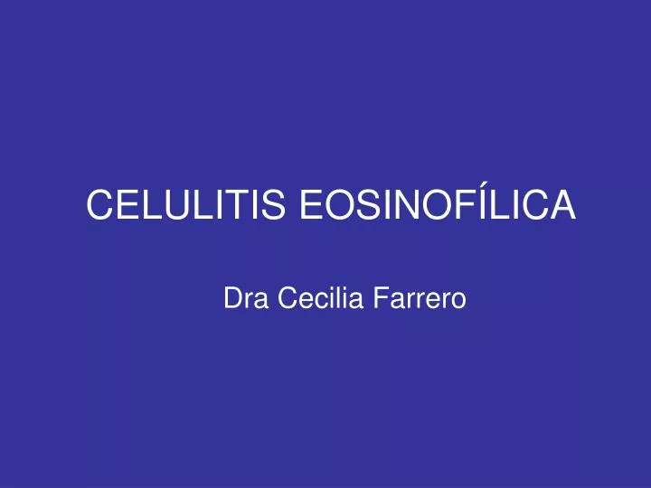 celulitis eosinof lica