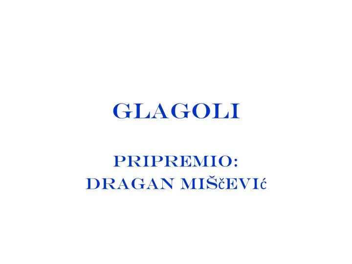 glagoli