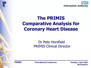 The PRIMIS Comparative Analysis for Coronary Heart Disease