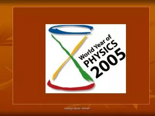 2005 svjetska godina fizike