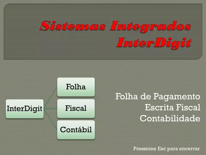 sistemas integrados interdigit