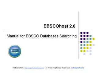 EBSCOhost 2.0