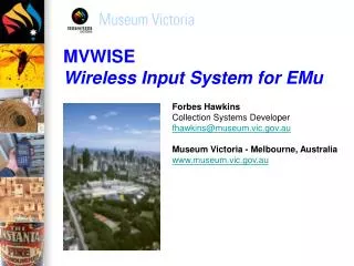 MVWISE Wireless Input System for EMu