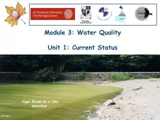 Module 3: Water Quality Unit 1: Current Status