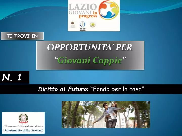 opportunita per giovani coppie