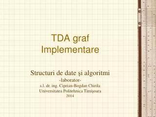 tda graf implementare