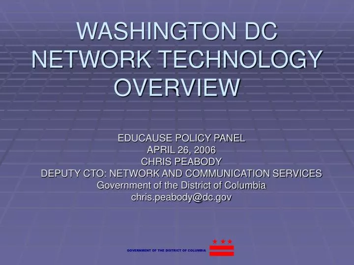 washington dc network technology overview