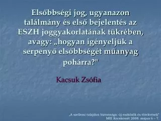 kacsuk zs fia