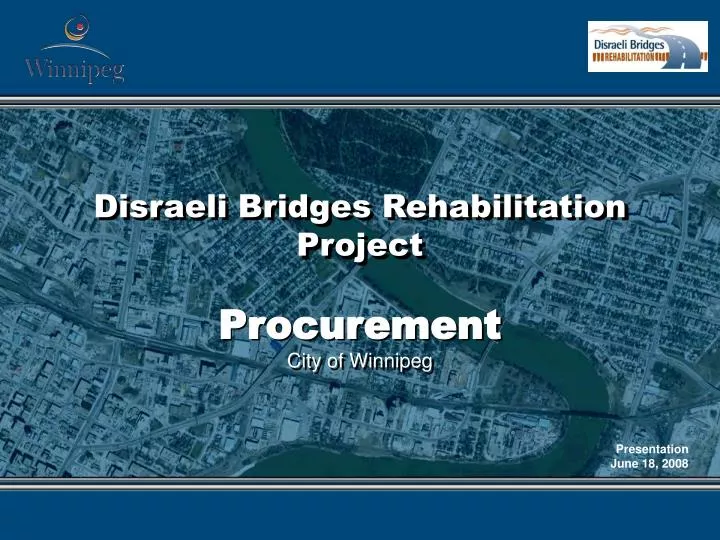 disraeli bridges rehabilitation project
