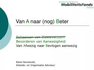 van a naar nog b eter