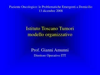 istituto toscano tumori modello organizzativo