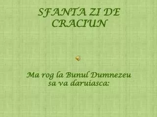 sfanta zi de craciun