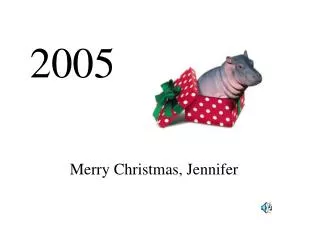 Merry Christmas, Jennifer