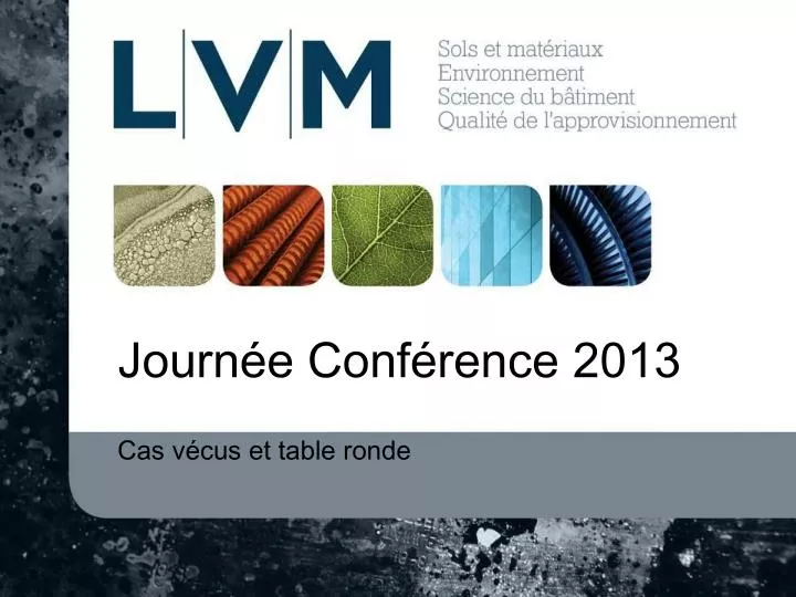 journ e conf rence 2013
