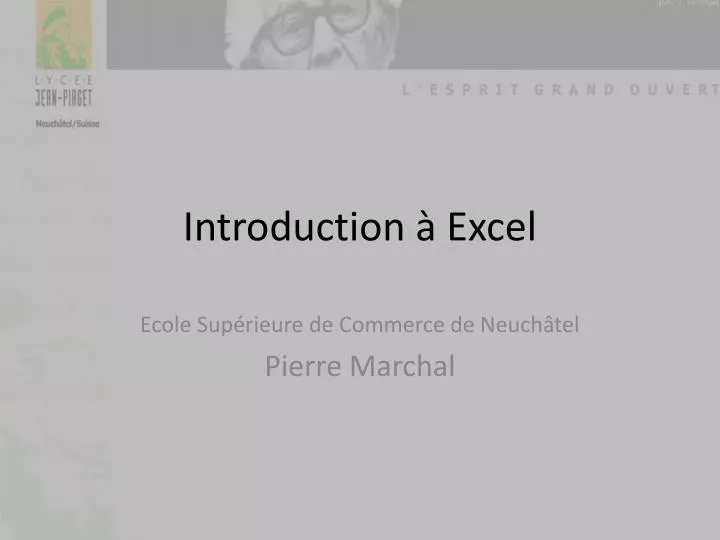 introduction excel