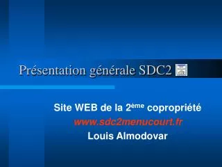 pr sentation g n rale sdc2