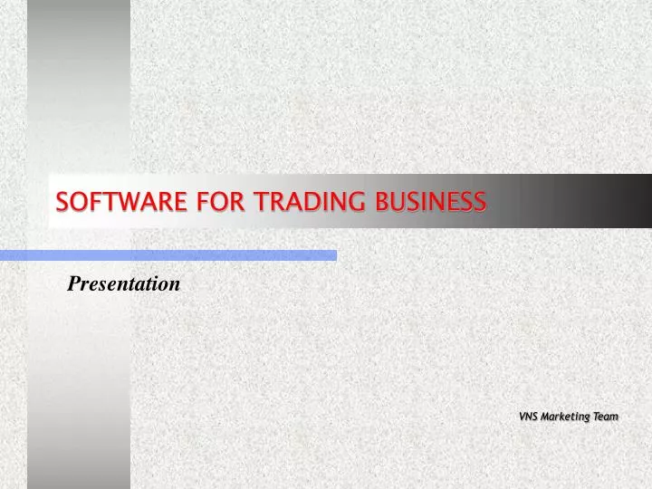 software for trading business