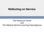 Maximizing Service Impact: The Art of Reflection - slide 1