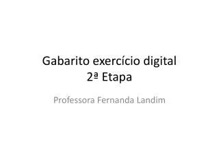 gabarito exerc cio digital 2 etapa
