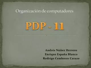organizaci n de computadores