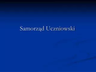samorz d uczniowski