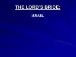 THE LORD’S BRIDE: - slide 1