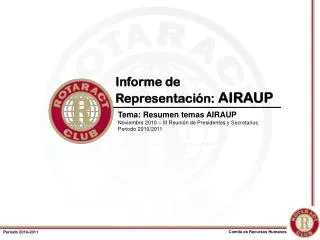 informe de representaci n airaup