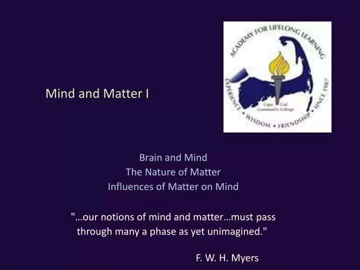 mind and matter i