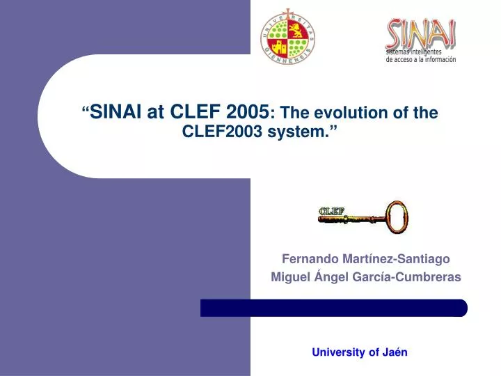 sinai at clef 2005 the evolution of the clef2003 system