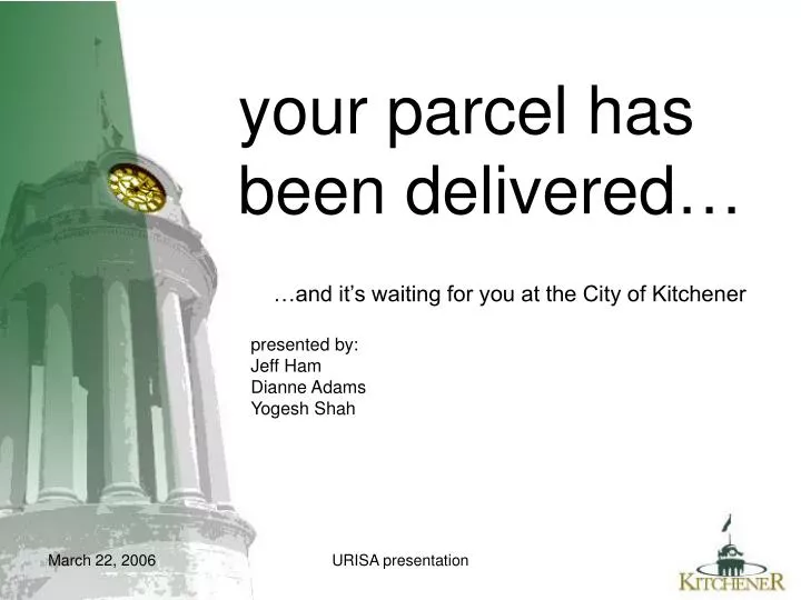 your parcel has been delivered