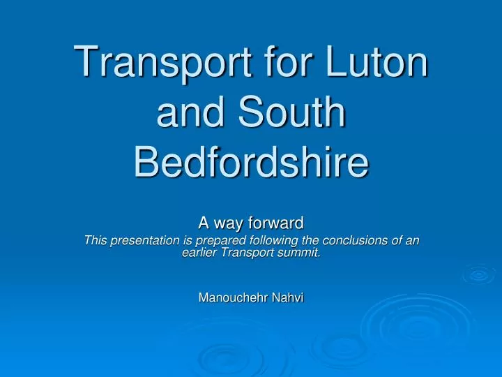 transport for luton and south bedfordshire