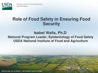 Role of Food Safety in Ensuring Food Security