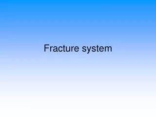 fracture system