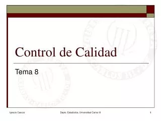 control de calidad