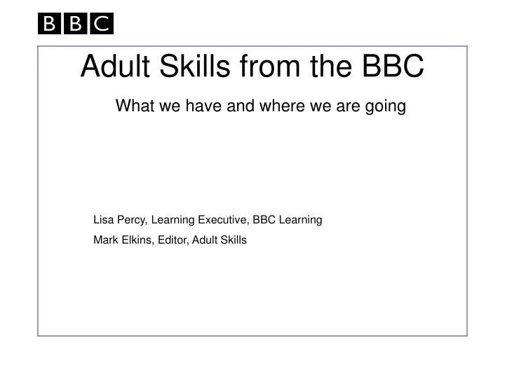 adult skills from the bbc