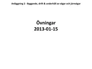 vningar 2013 01 15