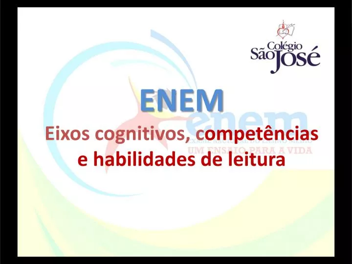 enem eixos cognitivos c ompet ncias e habilidades de leitura